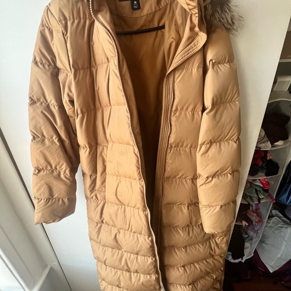 Tan Lands Ends winter coat - ankle length - Picture 6 of 6